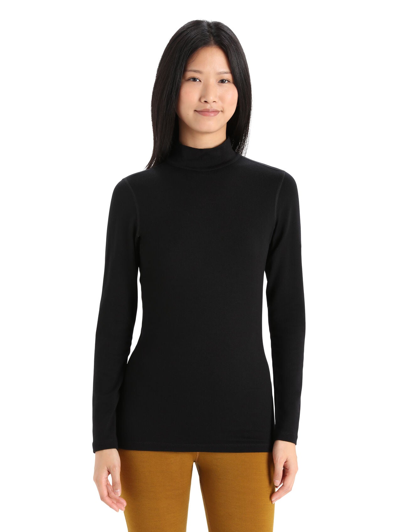 Icebreaker Women's Merino 260 Tech Long Sleeve Turtleneck Thermal Top