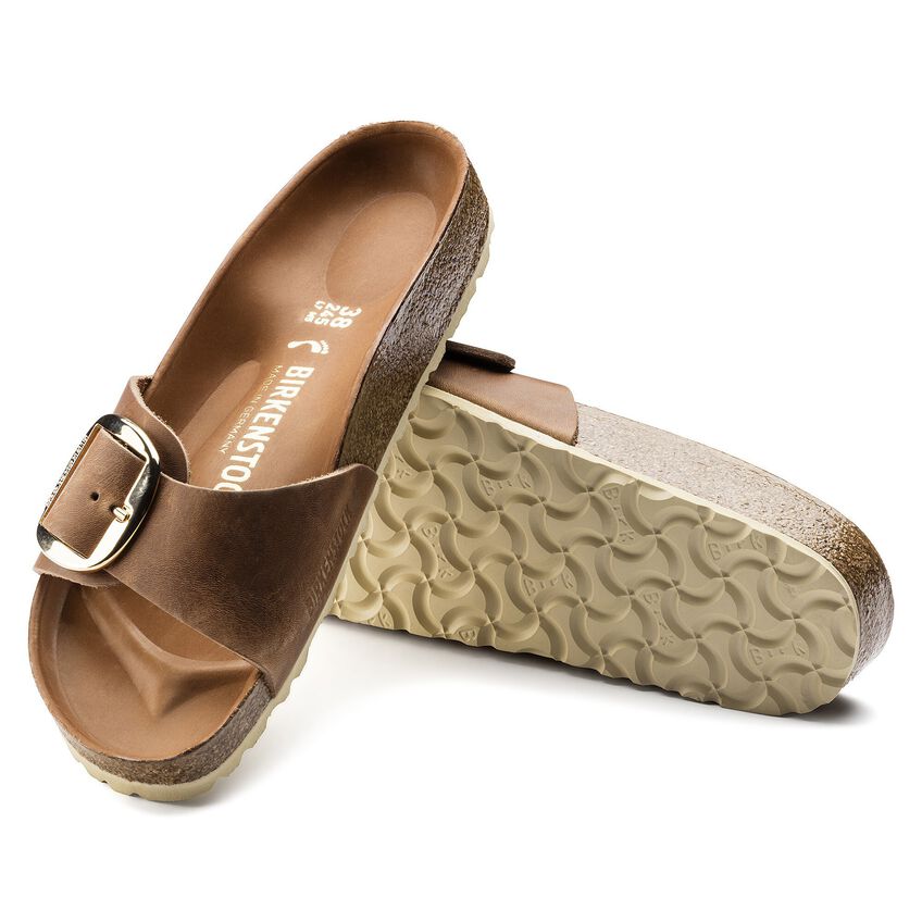 Birkenstock Madrid Big Buckle Oiled Leather Narrow