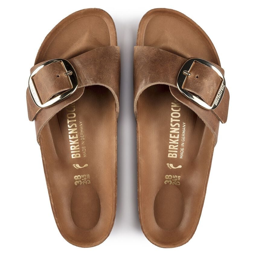Birkenstock Madrid Big Buckle Oiled Leather Narrow