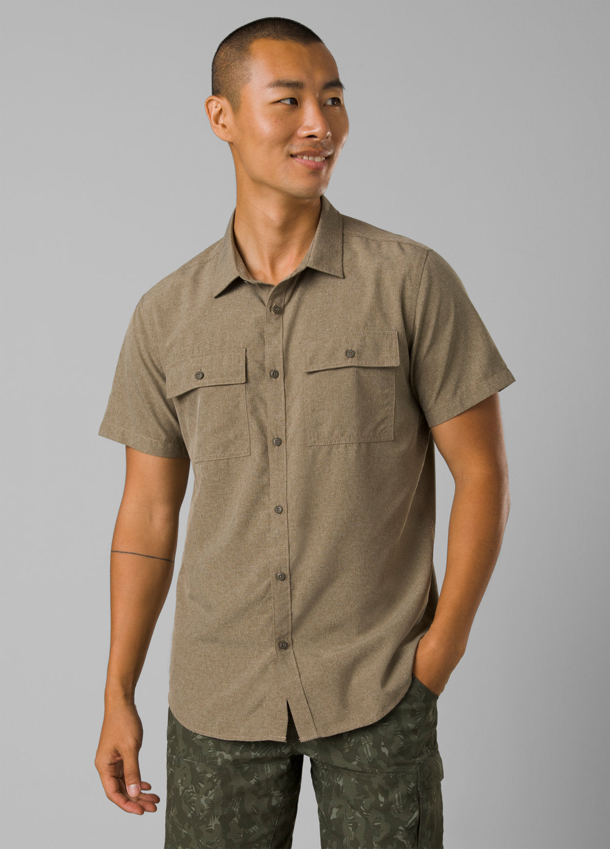 prAna Men's Lost Sol Short Sleeve Shirt