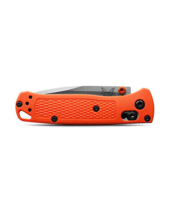 Benchmade Mini Bugout Drop Point Orange Handle
