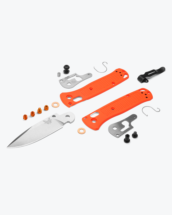 Benchmade Mini Bugout Drop Point Orange Handle