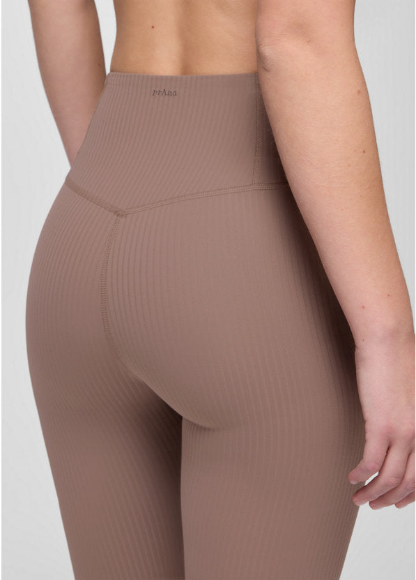 prAna Women's Luxara Rib Flare Crop Legging