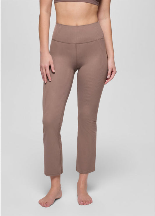 prAna Women's Luxara Rib Flare Crop Legging