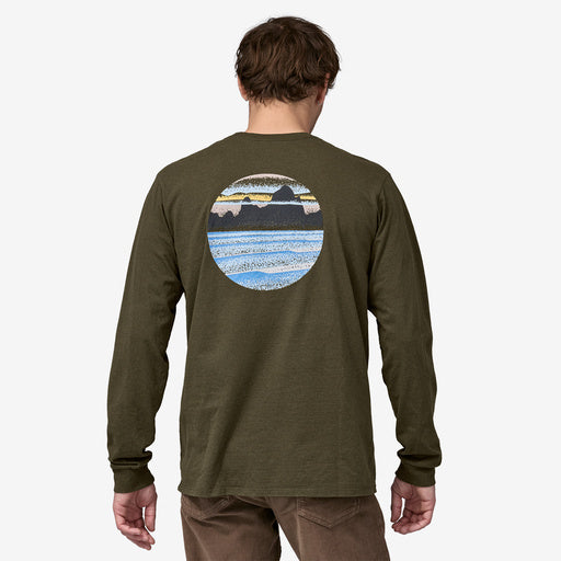 Patagonia Men's Long-Sleeved Skyline Stencil Responsibili-Tee®