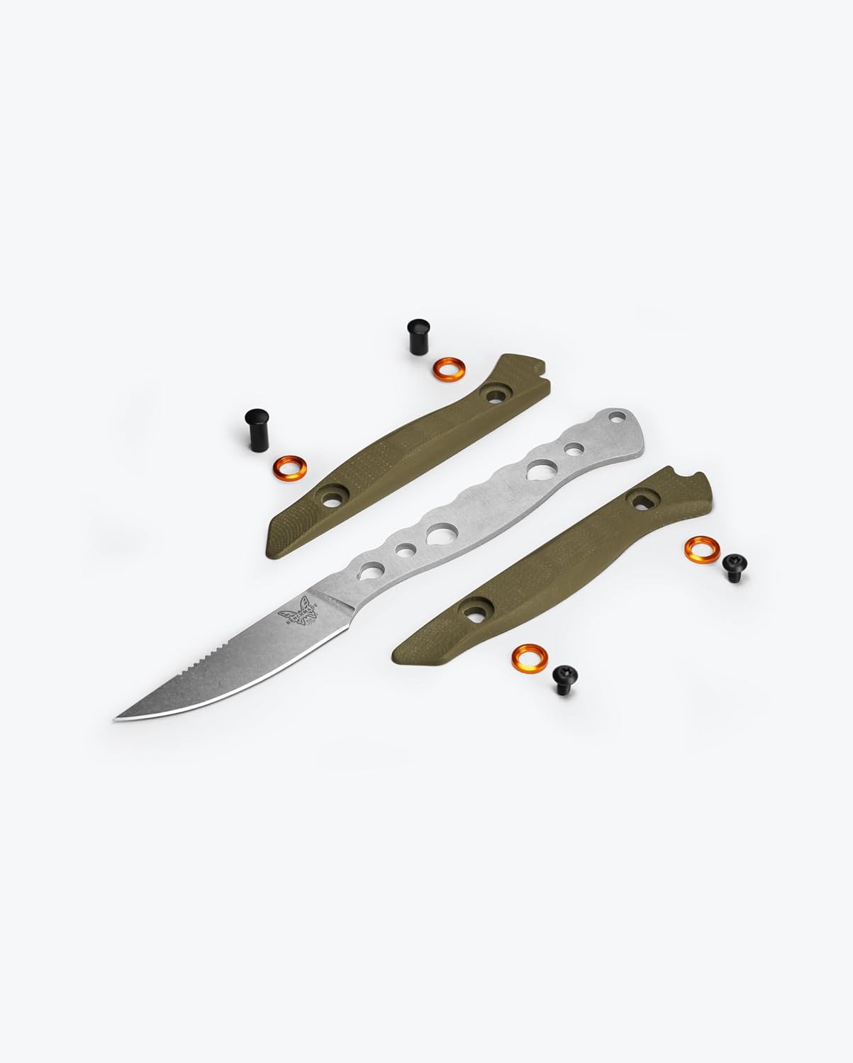 Benchmade Flyway Fixed Blade Hunting Knife OD Green G-10