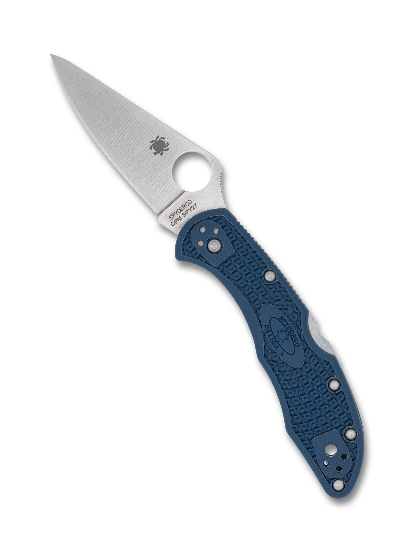 Spyderco Delica 4 Cobalt Blue FRN CPM SPY27 Plain Edge