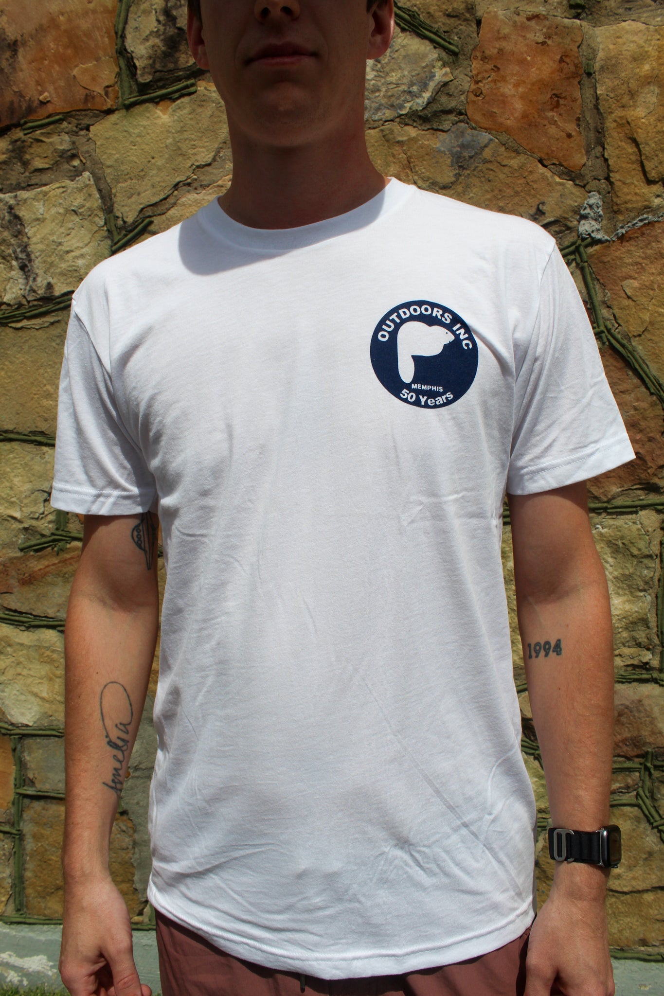 Outdoors Inc 50 Year Anniversary Logo Shirt