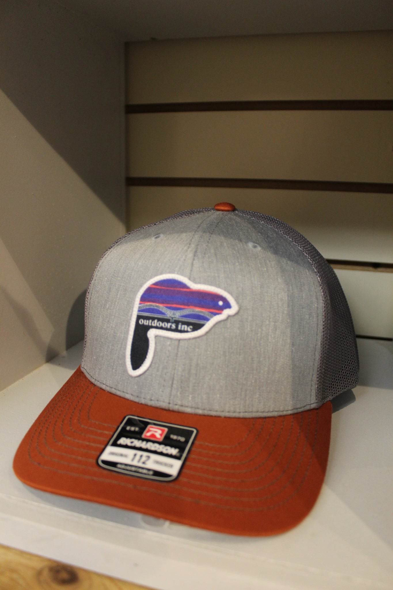Outdoors Inc Logo Trucker Snapback Hat - OutdoorsInc.com