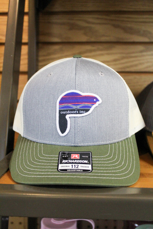 Outdoors Inc Logo Trucker Snapback Hat