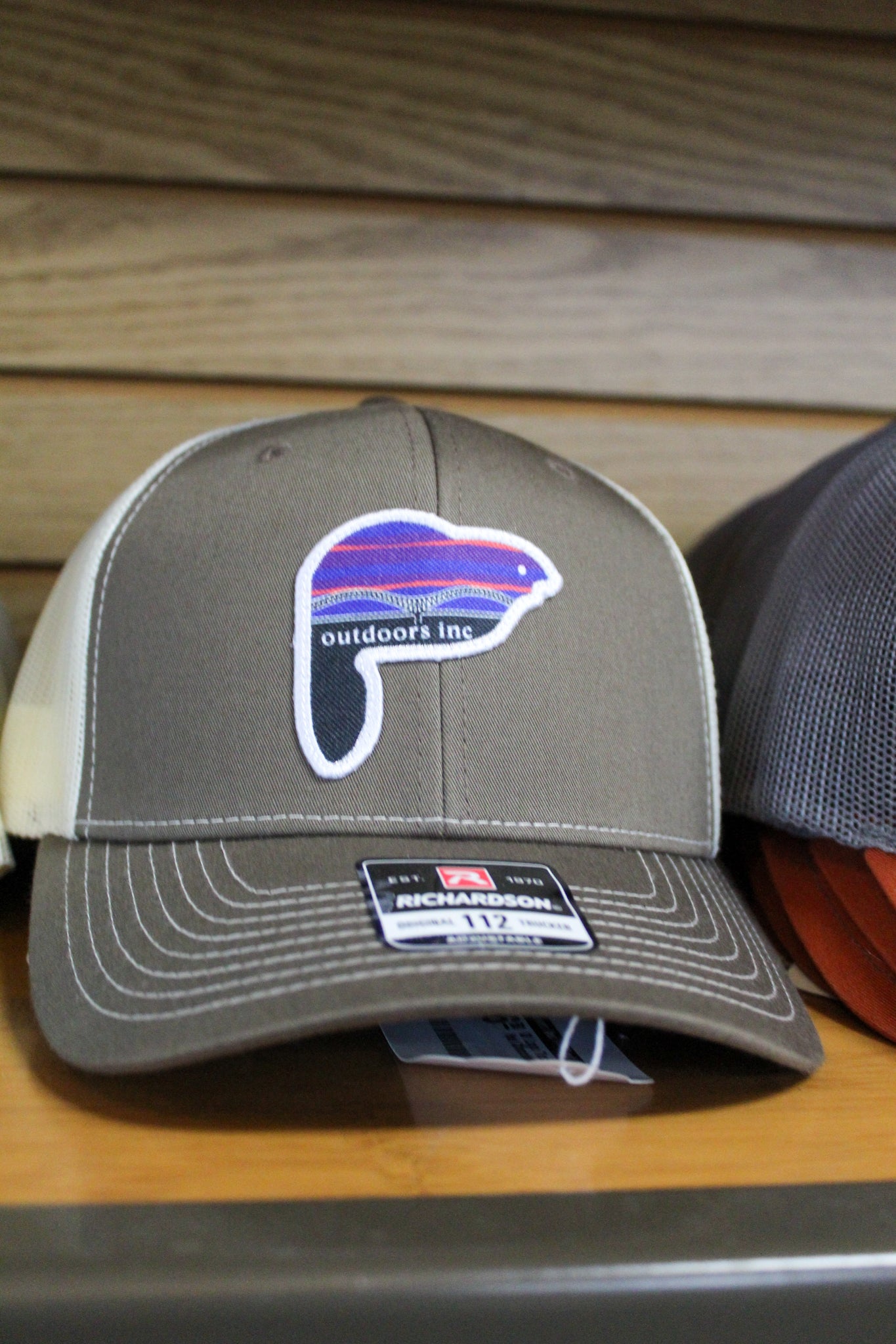 Outdoors Inc Logo Trucker Snapback Hat