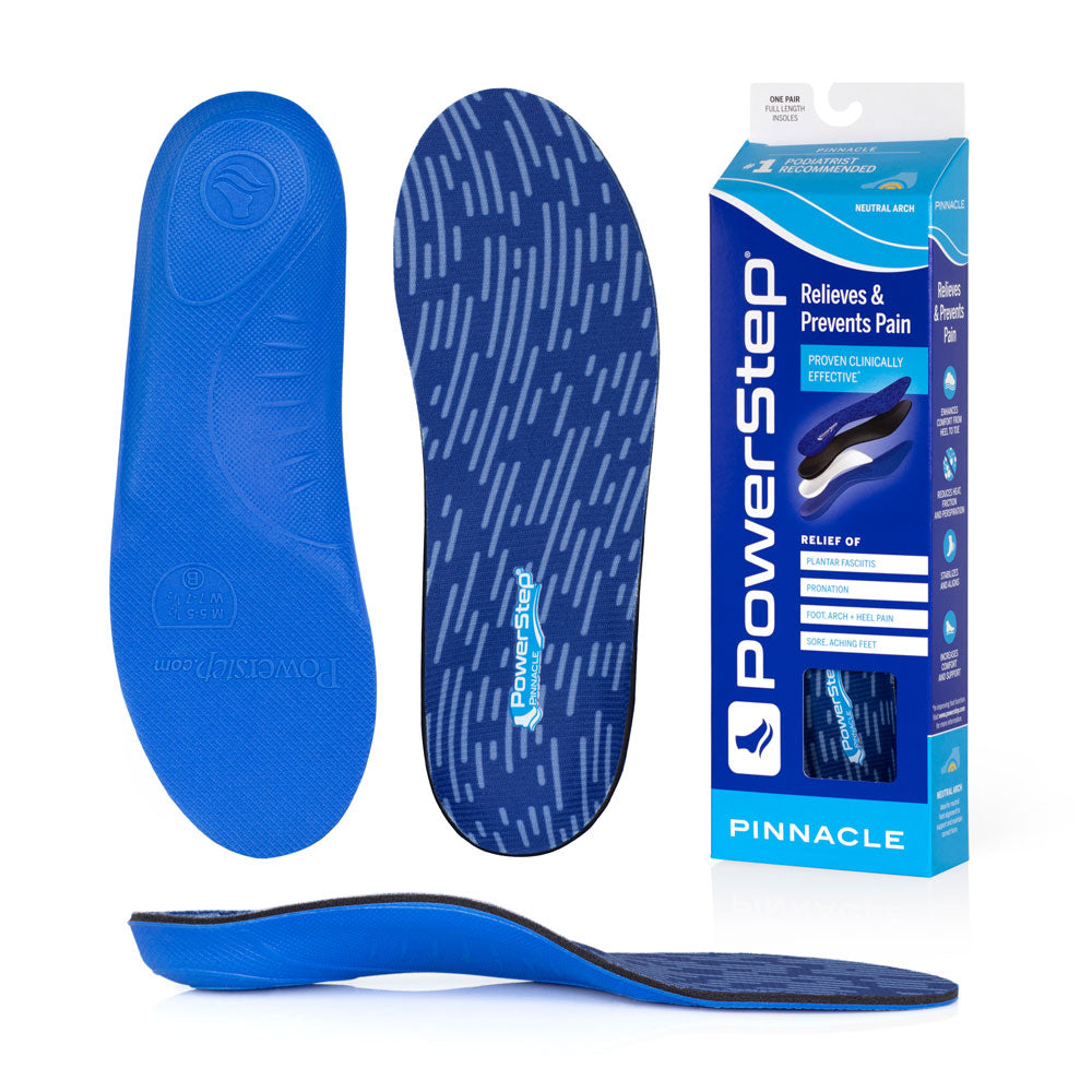 PowerStep Pinnacle Insoles-| Plantar Fasciitis & Heel Pain Relief Orthotic