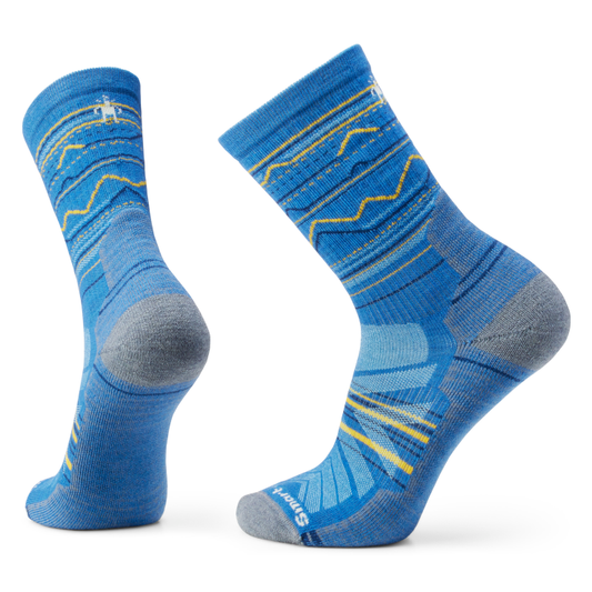 Smartwool Hike Mountain Range Pattern Crew Socks