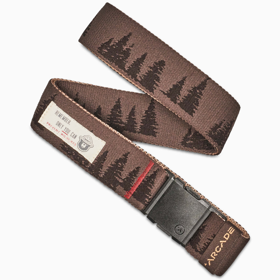 Arcade Smokey Bear Prevention Belt-Medium Brown