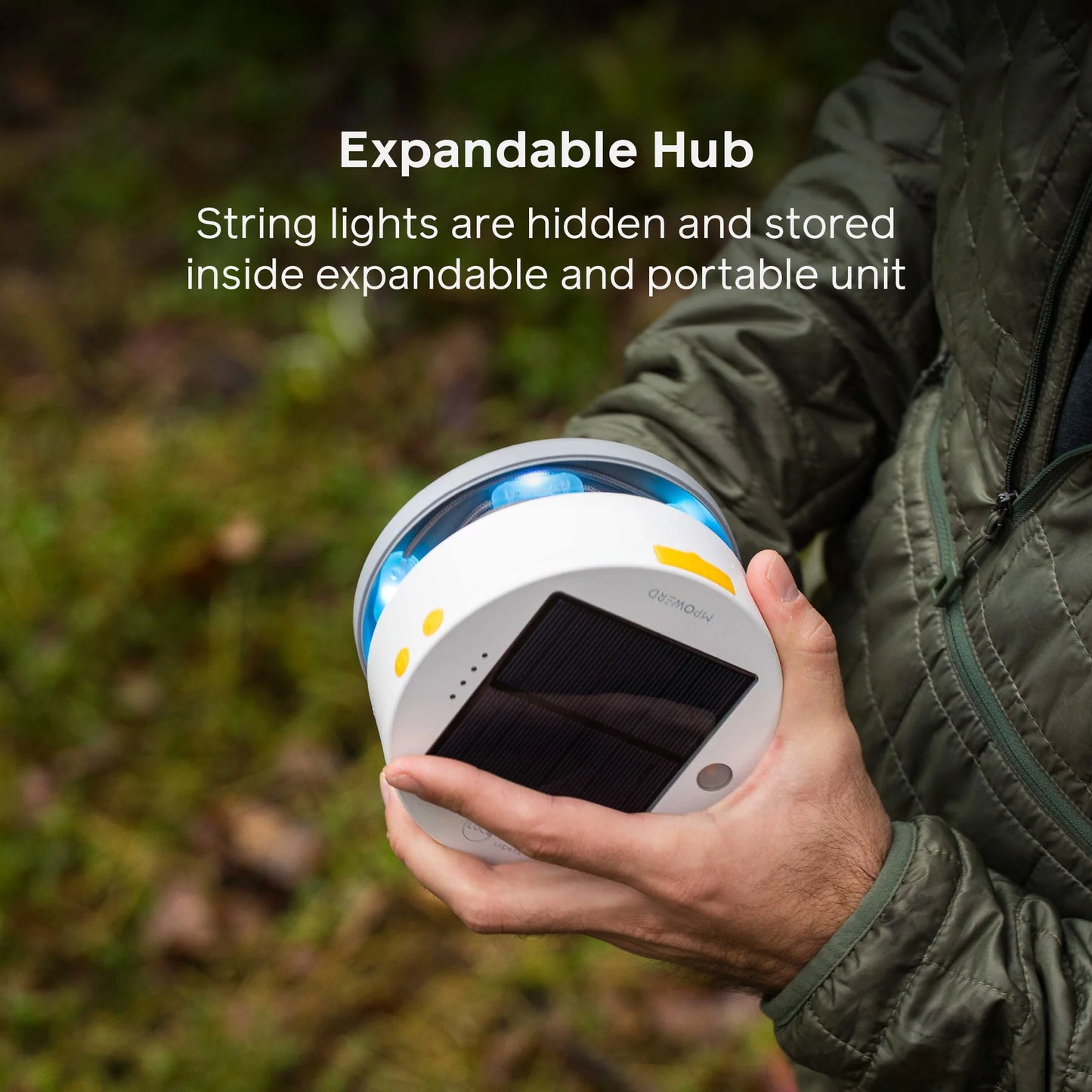 MPOWERD Luci Solar String 18' Color Portable String Lights & Mobile Charger