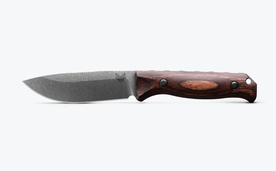 Benchmade Saddle Mountain Skinner | Stabilized Wood | Drop-point