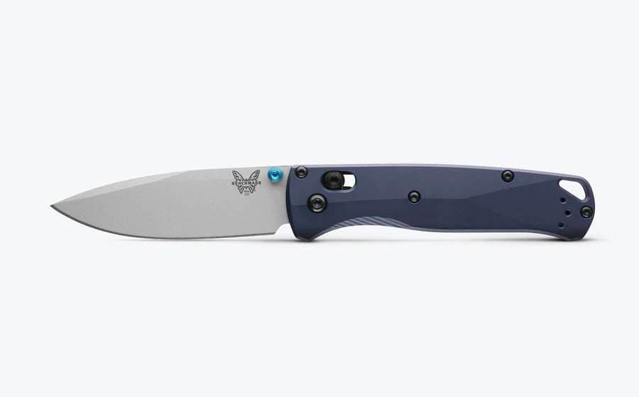 Bugout Aluminum Drop Point Crater Blue