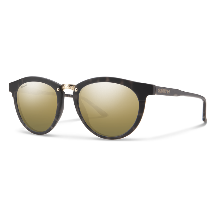 Smith Optics Questa Matte Ash Tortoise + Polarized Gold Mirror Lens