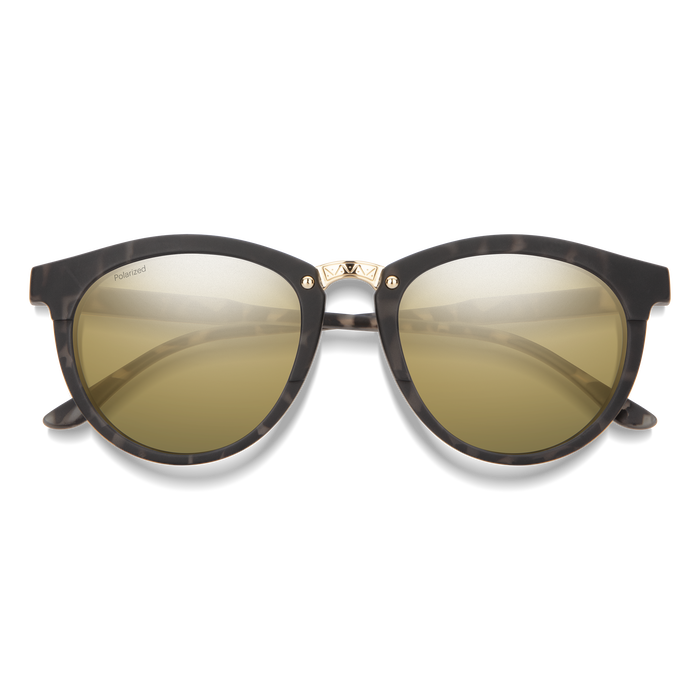 Smith Optics Questa Matte Ash Tortoise + Polarized Gold Mirror Lens