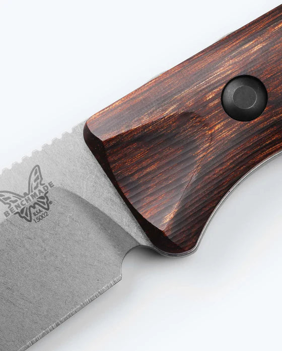 Benchmade Saddle Mountain Skinner | Stabilized Wood | Drop-point
