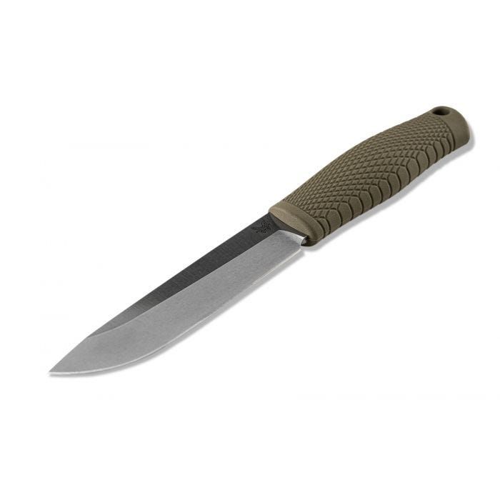 Benchmade Leuku Fixed Blade 202 Knife CPM-3V Tool & Ranger Green Santoprene Hunting