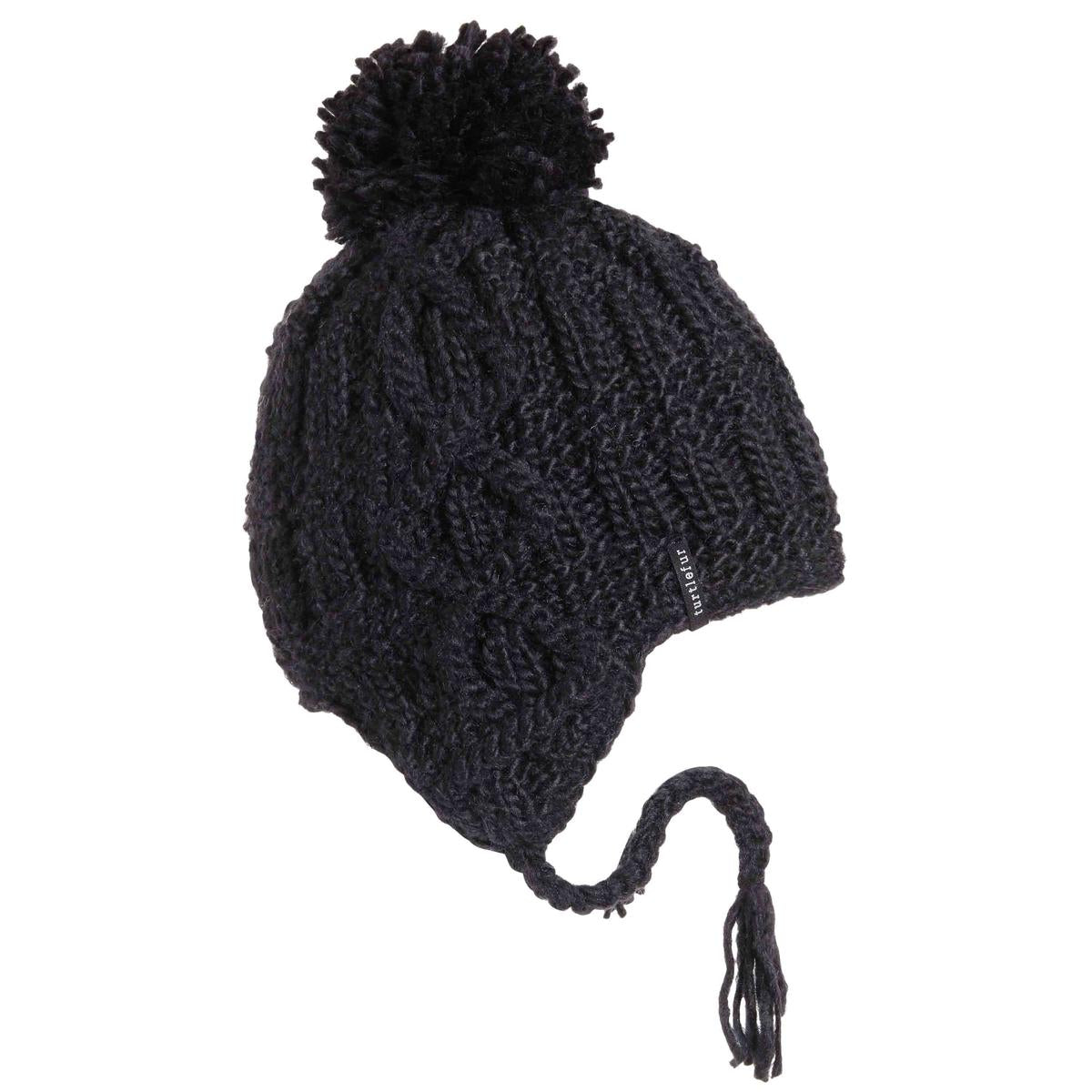 Turtle Fur Women's Gianna Pom Earflap Wool Beanie