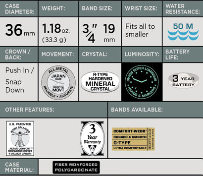 Bertucci A-1R Field Comfort Watch