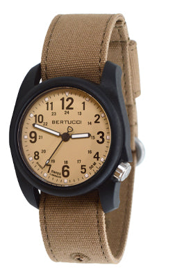 Bertucci DX3® Canvas™ - Bertucci Khaki™ Dial, Sahara Comfort Canvas™ Band