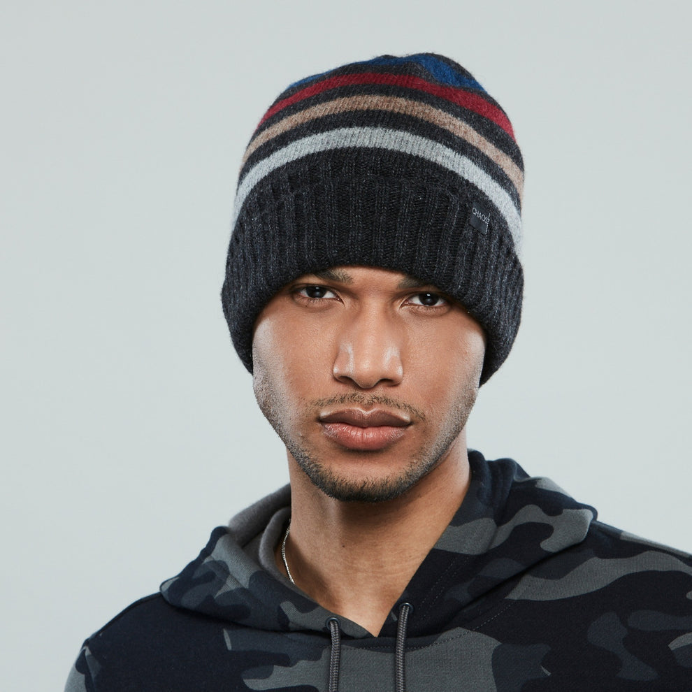 Chaos Angle Peak Beanie - Heather Black