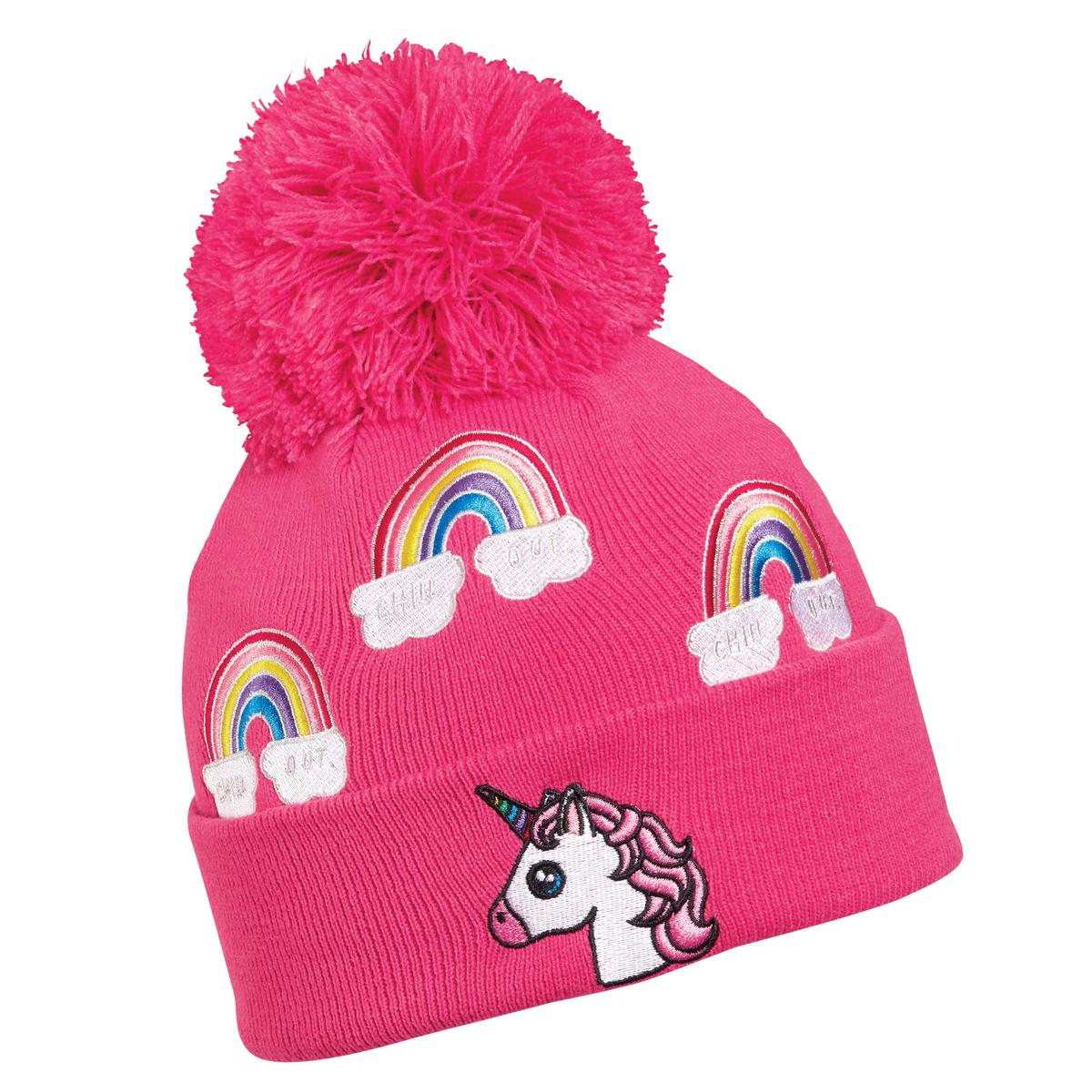 Turtle Fur Kid's Unicorn Pom Beanie