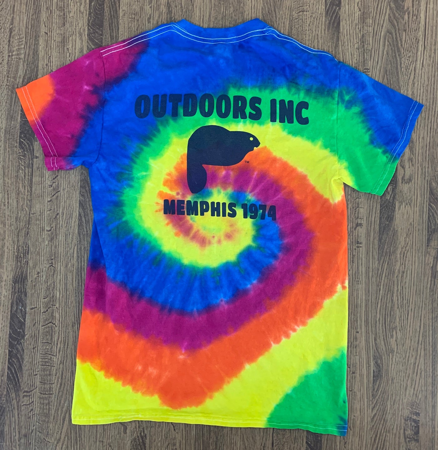 Outdoors Inc. Short Sleeve Tie Dye Logo Tee