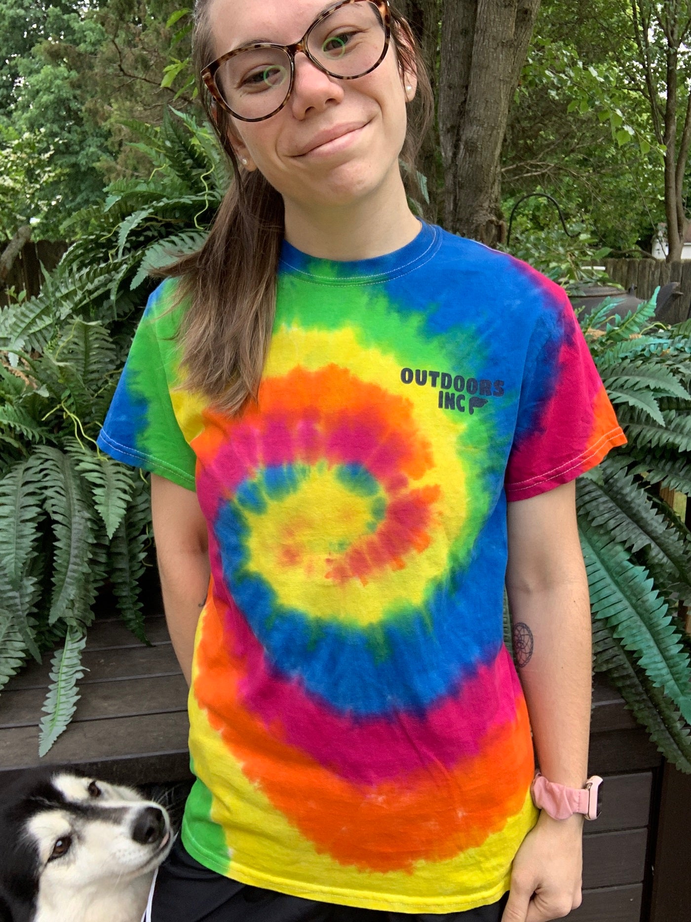 Outdoors Inc. Short Sleeve Tie Dye Logo Tee