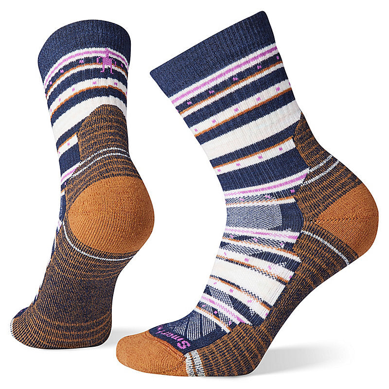 Smartwool Women's Hike Light Cushion Stitch Stripe Mid Crew Socks