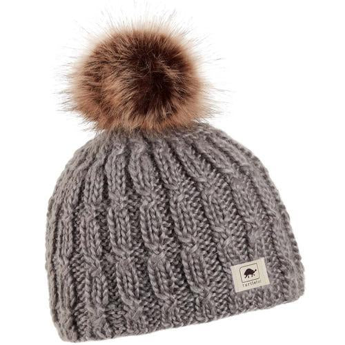 Turtle Neck Fifi Faux Fur Pom Beanie