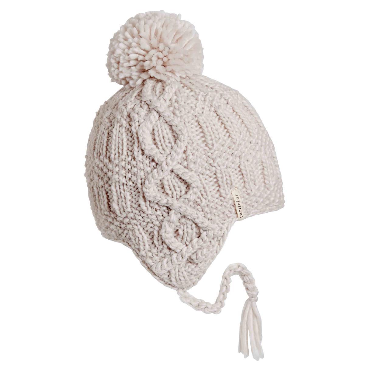 Turtle Fur Women's Gianna Pom Earflap Wool Beanie