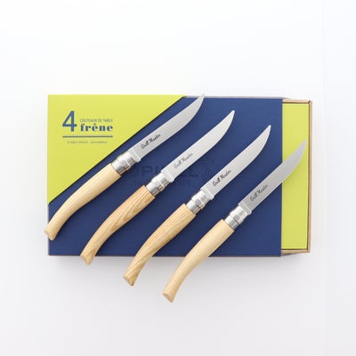 Opinel Premium Wood Steak Knife Set of 4 Knives