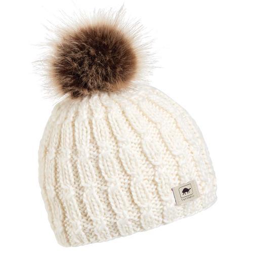 Turtle Neck Fifi Faux Fur Pom Beanie