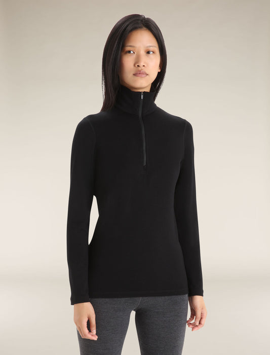 Icebreaker Women's Merino 260 Tech Long Sleeve Half Zip Thermal Top