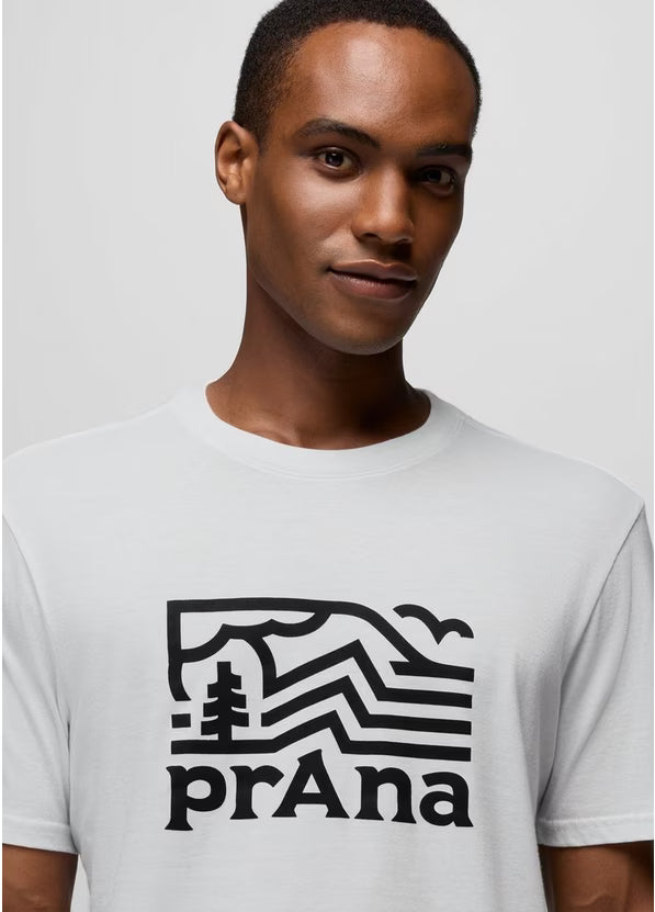 Men's PrAna Peak Path Short Sleeve Graphic Tee