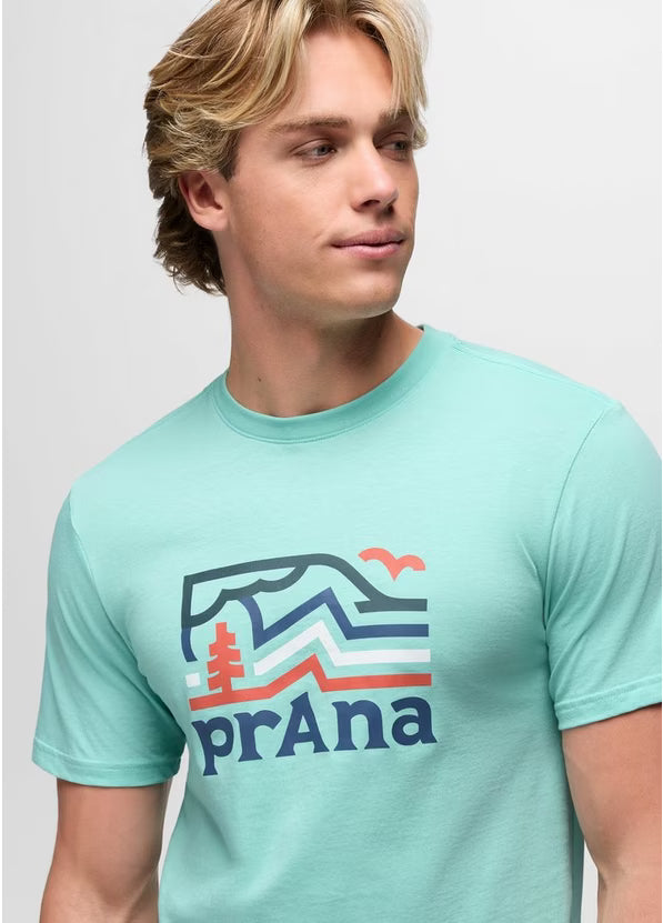 Men's PrAna Peak Path Short Sleeve Graphic Tee