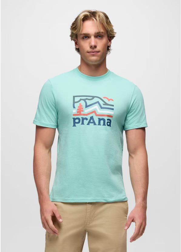 Men's PrAna Peak Path Short Sleeve Graphic Tee