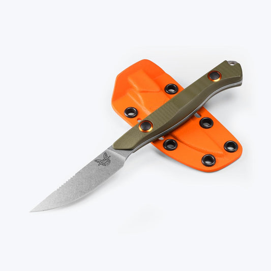 Benchmade Flyway Fixed Blade Hunting Knife OD Green G-10
