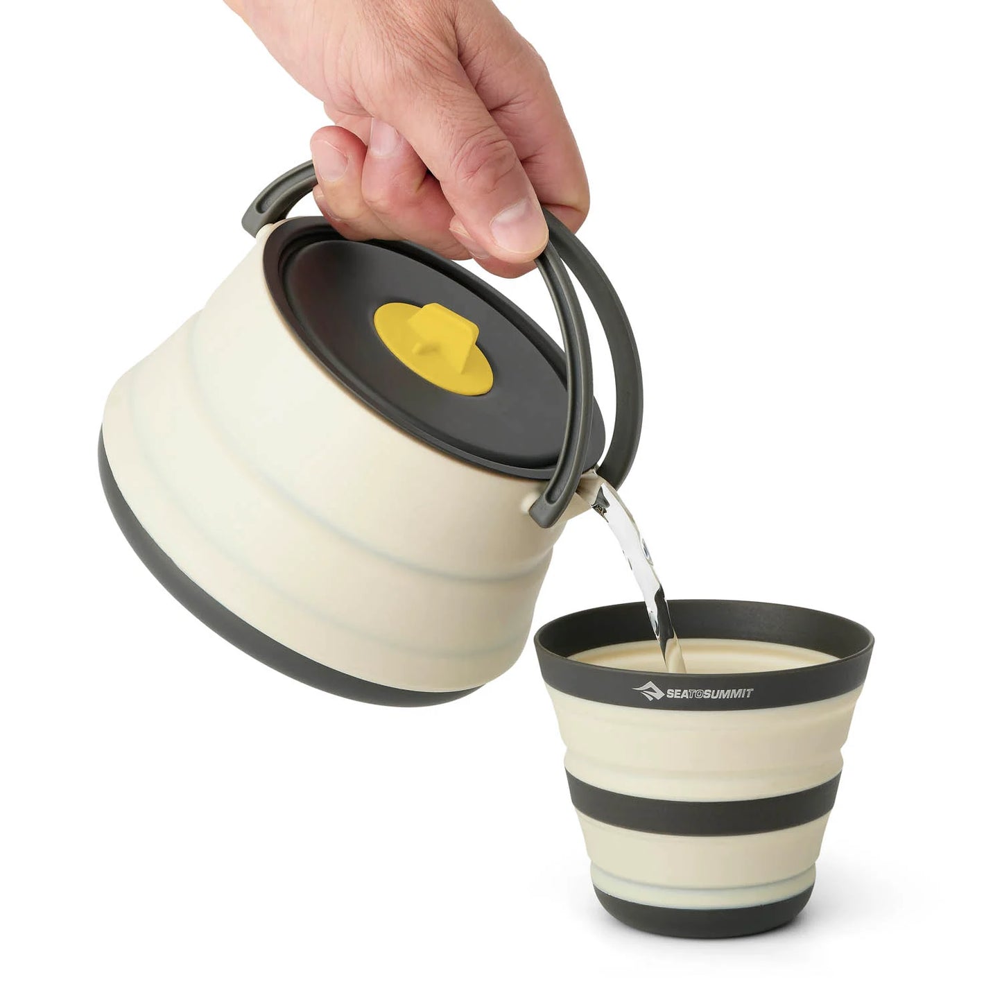 Sea to Summit Frontier Ultralight Collapsible Kettle 1.1L Bone White