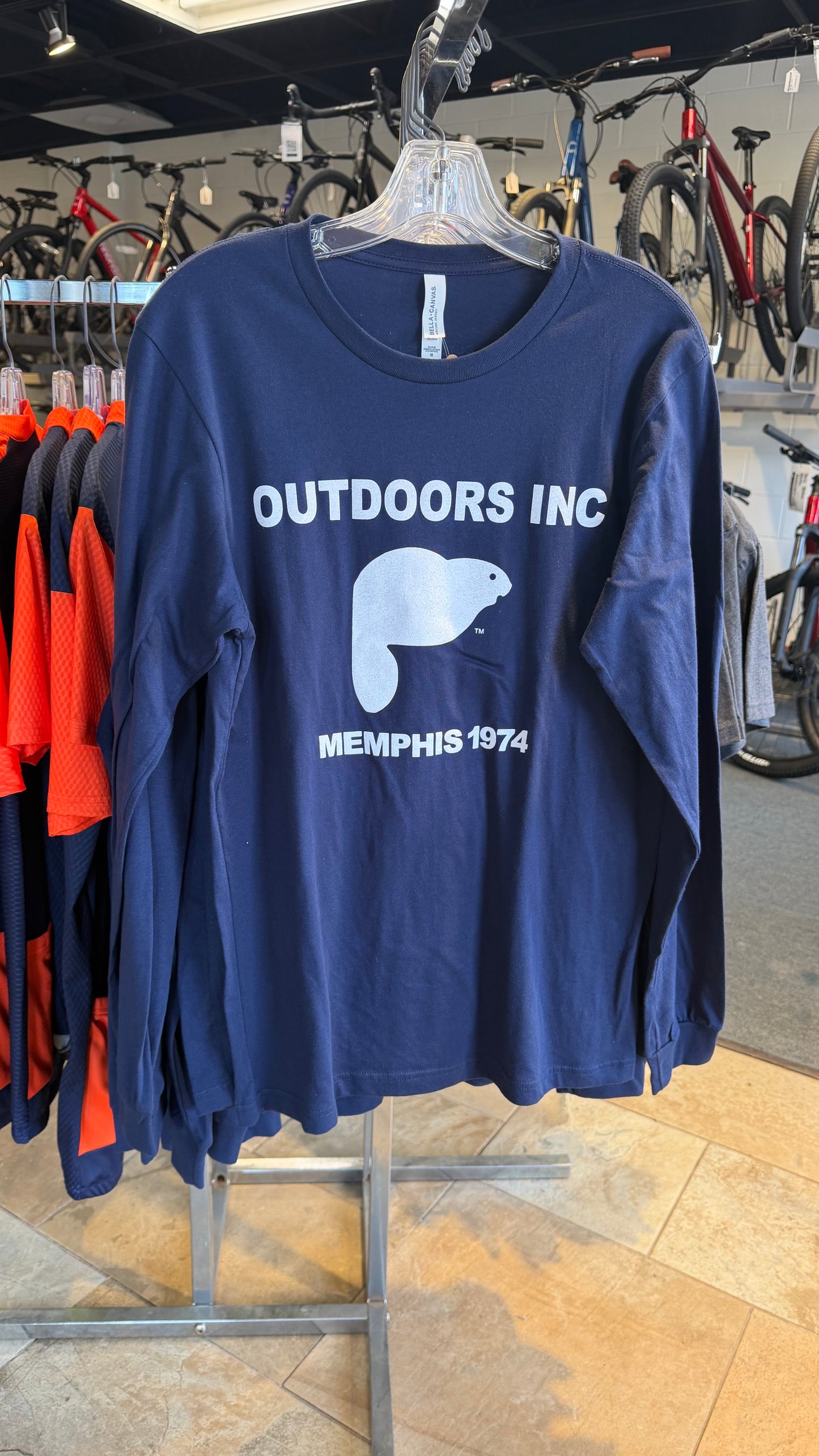 Outdoors Inc Logo Beaver Long Sleeve Shirt