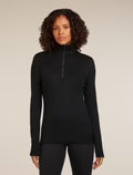 Icebreaker Women's Merino 260 Tech Long Sleeve Half Zip Thermal Top
