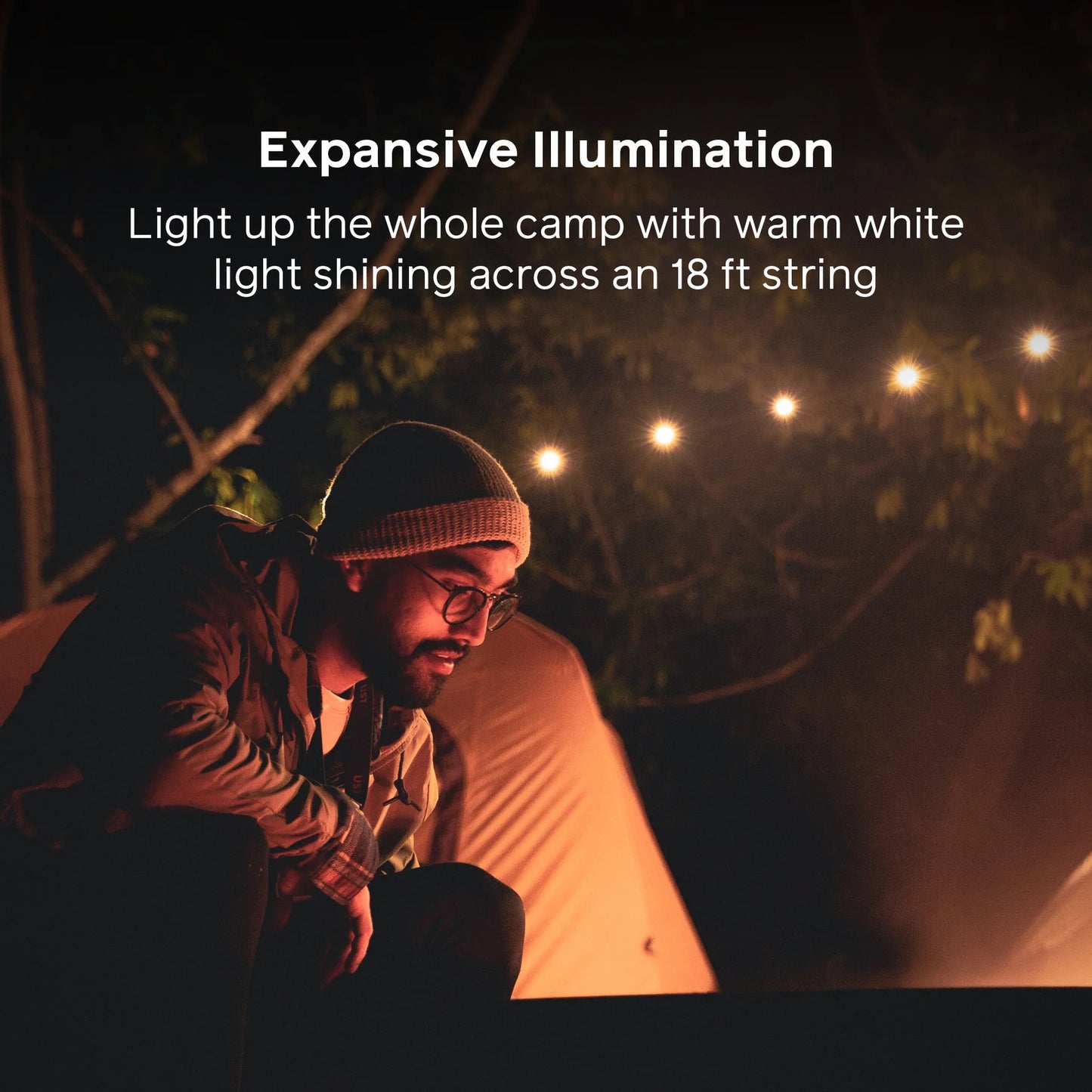 MPOWERD Luci Solar String 18' Warm White Portable String Lights & Mobile Charger