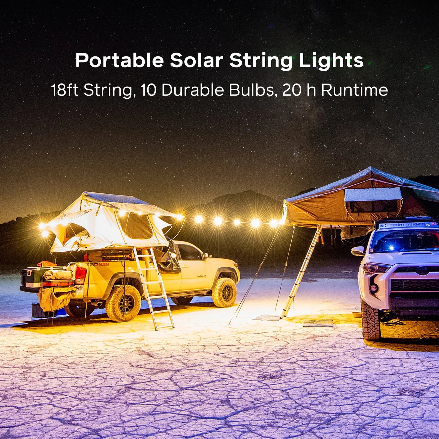 MPOWERD Luci Solar String 18' Warm White Portable String Lights & Mobile Charger