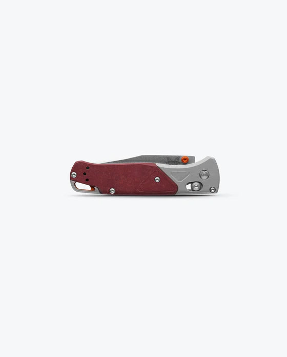Benchmade Bugout Grey/Redstone Aluminum & Richlite