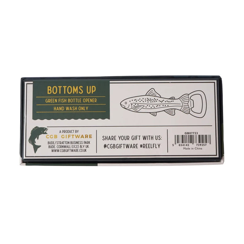 Reel Fly Fishing Co. Green Fish Bottle Opener