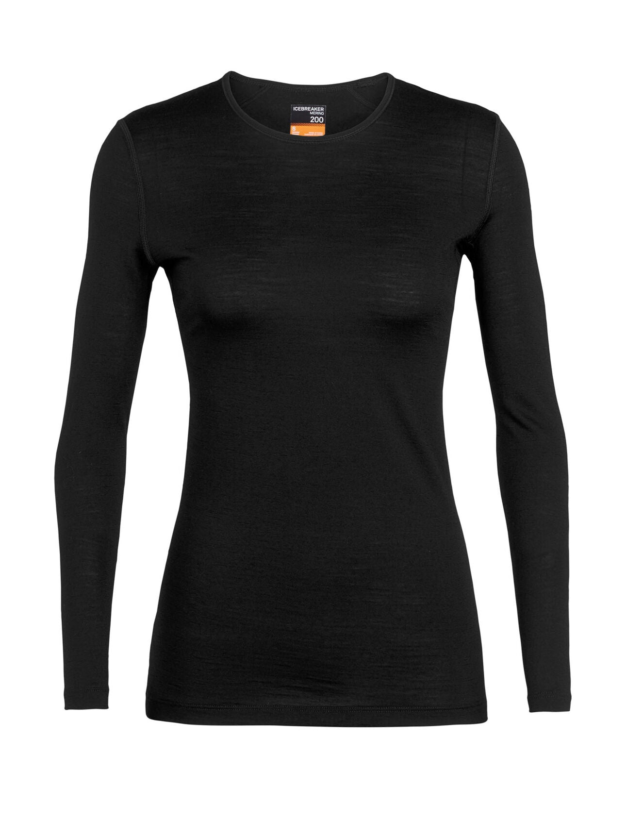 Icebreaker Women's Merino 200 Oasis Long Sleeve Crewe Thermal Top –